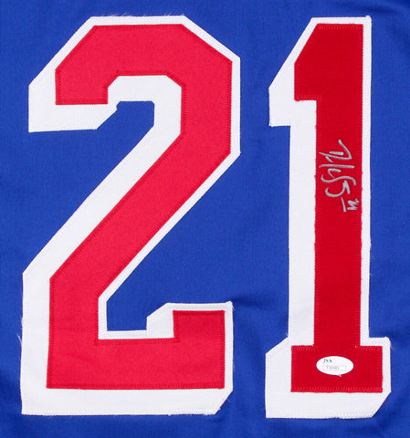 Derek Stepan Signed New York Rangers Jersey (JSA Hologram) Ready for framing
