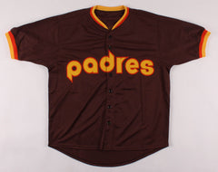 Doug Gwosdz Signed San Diego Padres Jersey /1984 N.L.Champs & Eyechart (JSA COA)