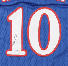 Jalen Wilson Signed Kansas Jayhawk Jersey (PSA) 2022 NCAA Champion Power Forward