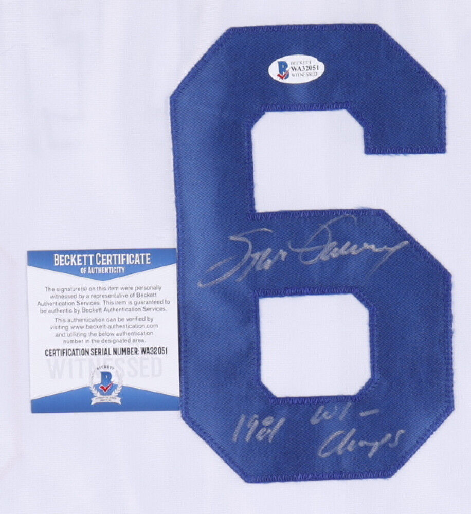 Steve Garvey Signed Los Angeles Dodgers Majestic Jersey 1981 WS Champ –