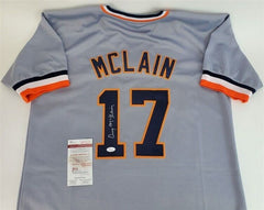 Denny McLain Signed 1968 Detroit Tiger Jersey (JSA COA) MLBs Last 30 Game Winner