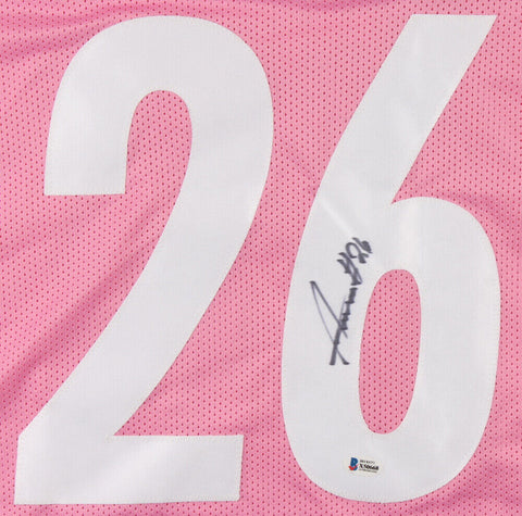 Anthony McFarland Signed Pittsburgh Steelers Breast Cancer Jersey (Beckett COA)