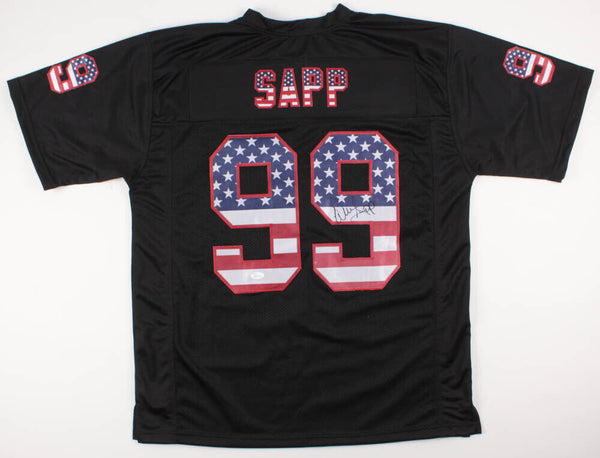 Warren Sapp Signed Tampa Bay Buccaneers Jersey (JSA COA) 7x Pro Bowl D –