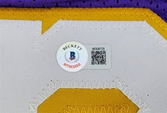 Gail Goodrich Signed Los Angeles Laker Photo Jersey (Beckett) 1972 NBA Champion