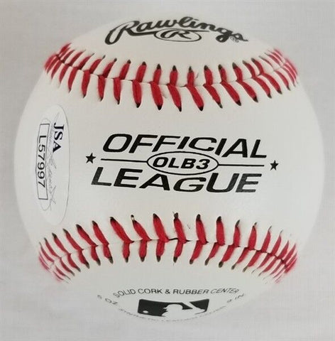 Carl Edwards Jr. Signed Rawlings Official League Baseball (JSA COA) Chicago Cubs