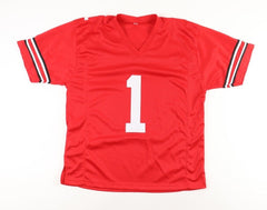 C. J Hicks Signed Ohio State Buckeyes Jersey (Playball Ink) 2023 Sophomore L.B.