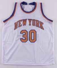 Bernard King Signed New York Knicks Jersey (PSA/DNA COA) 4xNBA All Star Forward