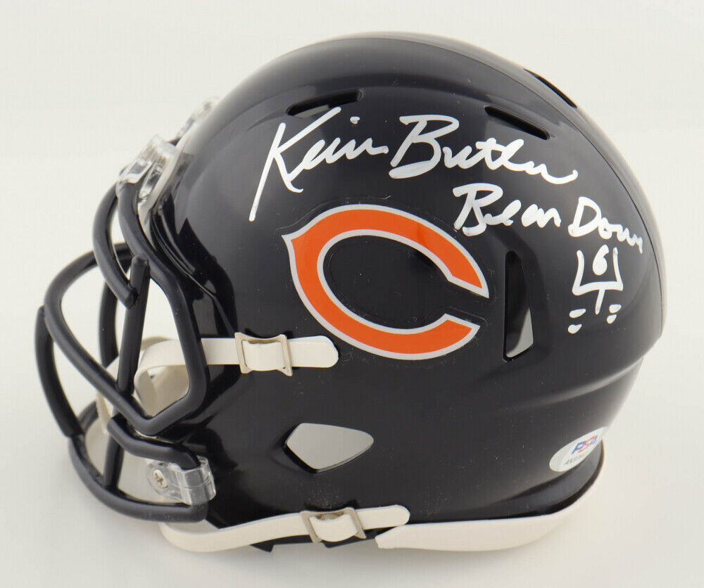 Kevin Butler Signed Chicago Bears Speed Mini Helmet Inscribed 'Bear Do –