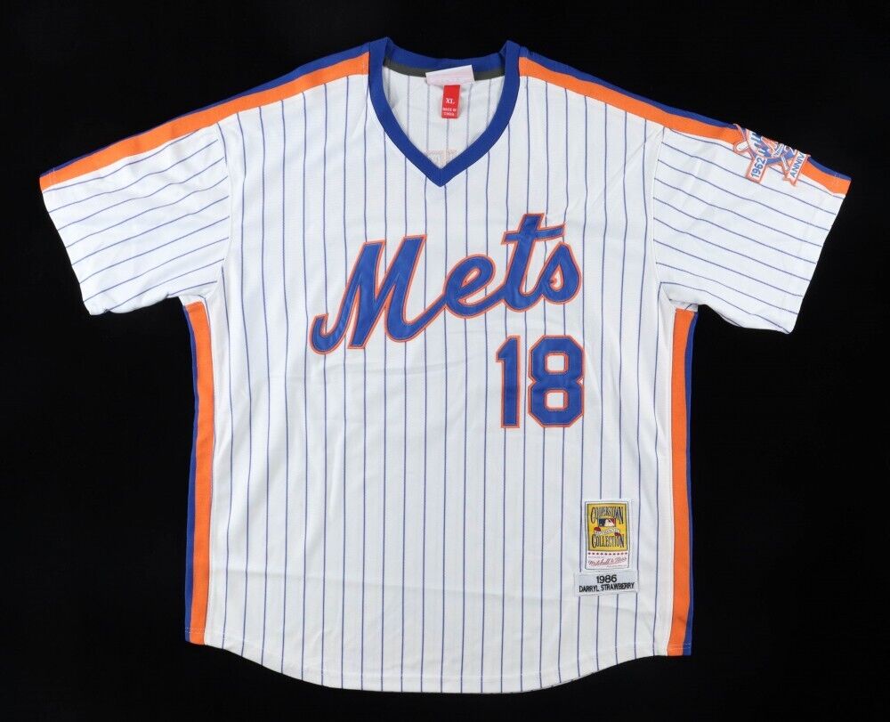 Darryl Strawberry Signed New York Mets Jersey Inscribed "83 NL ROY" (JSA COA) OF