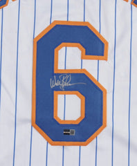 Wally Backman Signed New York Mets Jersey (Steiner) 1986 World Champ 2nd Baseman