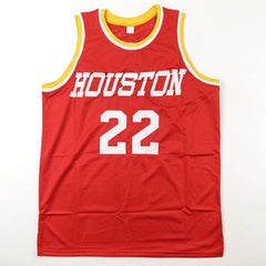 Clyde (The Glide) Drexler Signed Houston Rocket Jersey (JSA COA) 10XNBA All Star