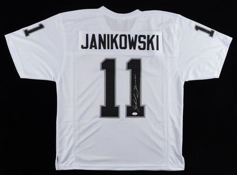 Sebastian Janikowski Signed Raiders Jersey (JSA COA) Oakland Kicker 2000 / 2017