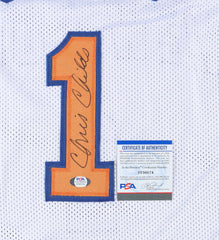 Chris Childs Signed Knicks Jersey (PSA COA) New York Point Guard 1994–2001