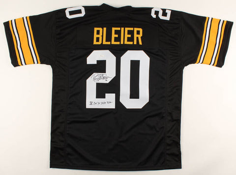 Rocky Bleier Signed Pittsburgh Steelers Jersey Inscribed "SB IX X XIII XIV"  JSA