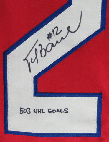 Peter Bondra Signed Washington Capitals Jersey Inscribed 503 NHL Goals (JSA COA)