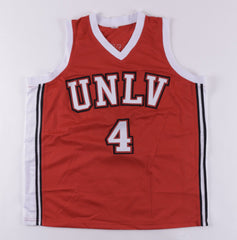 Larry Johnson Signed UNLV Runnin' Rebels Highlight Stat Jersey (TriStar Holo)