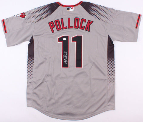 A. J. Pollock Signed Arizona Diamondbacks Majestic MLB Style Jersey (JSA COA)