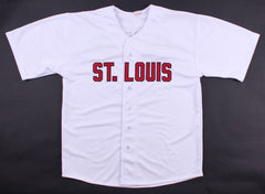 Stephen Piscotty Signed Cardinals Jersey (Schwartz COA) St. Louis Outfielder