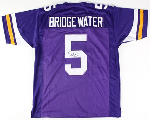 Teddy Bridgewater Signed Vikings Jersey (JSA) NFL Rookie of the Year (2014)