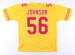 Derrick Johnson Signed Kansas City Chiefs Throwback Jersey (PSA COA) 4x Pro Bowl
