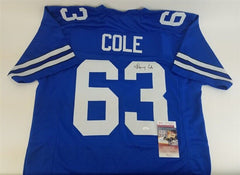Larry Cole Signed Dallas Cowboys Jersey (JSA COA) 2xSuper Bowl Champion VI & XII