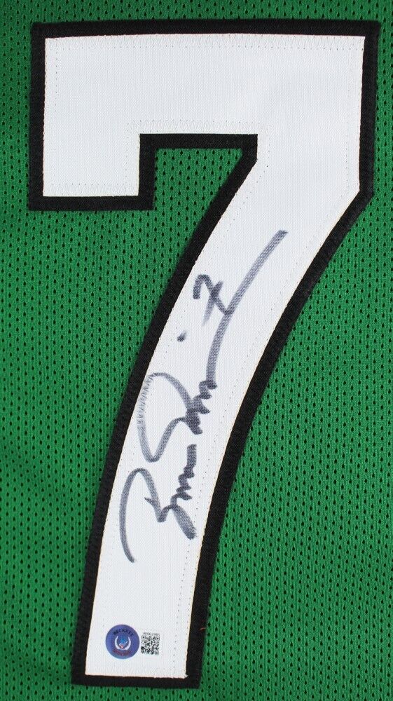 Boomer Esiason Signed New York Jets Green Jersey (Beckett)4xPro