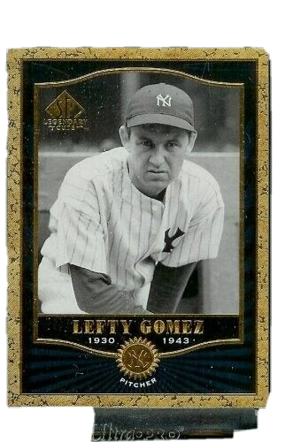 Lefty Gomez - Baseball Hall of Fame Plaque Postcard Signed