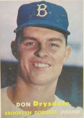 Don Drysdale Signed L.E. #530/2,500 Brooklyn Dodgers Ceramic Statue (Salvino)