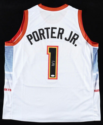 Michael Porter Jr Signed Denver Nuggets Jersey (JSA COA) #14 Pick 2018 NBA Draft