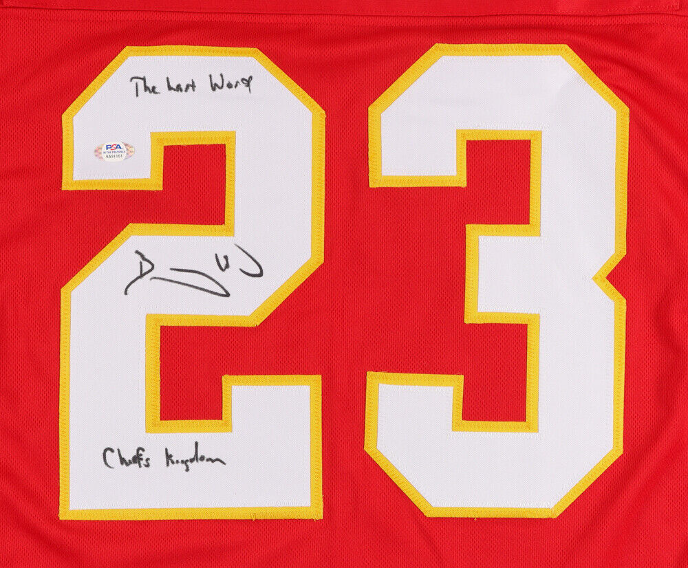 Barry Word Signed Kansas City Chiefs Jersey Twice Inscribed (PSA COA) see photos