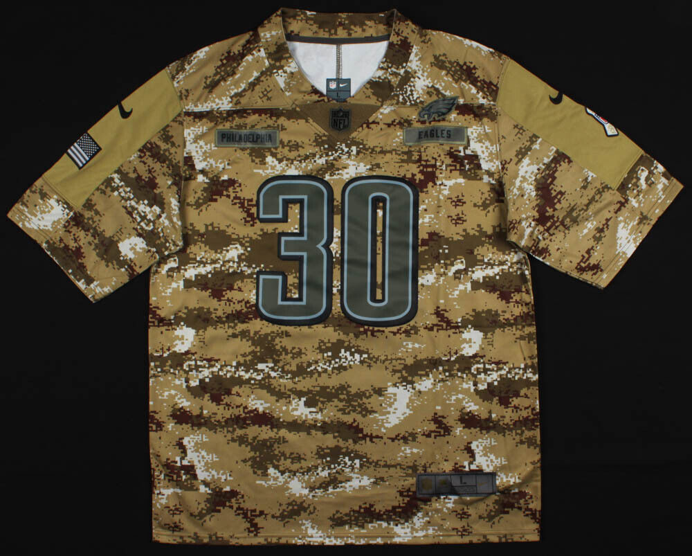 Corey Clement Signed Philadelphia Eagles Salute To Service Jersey