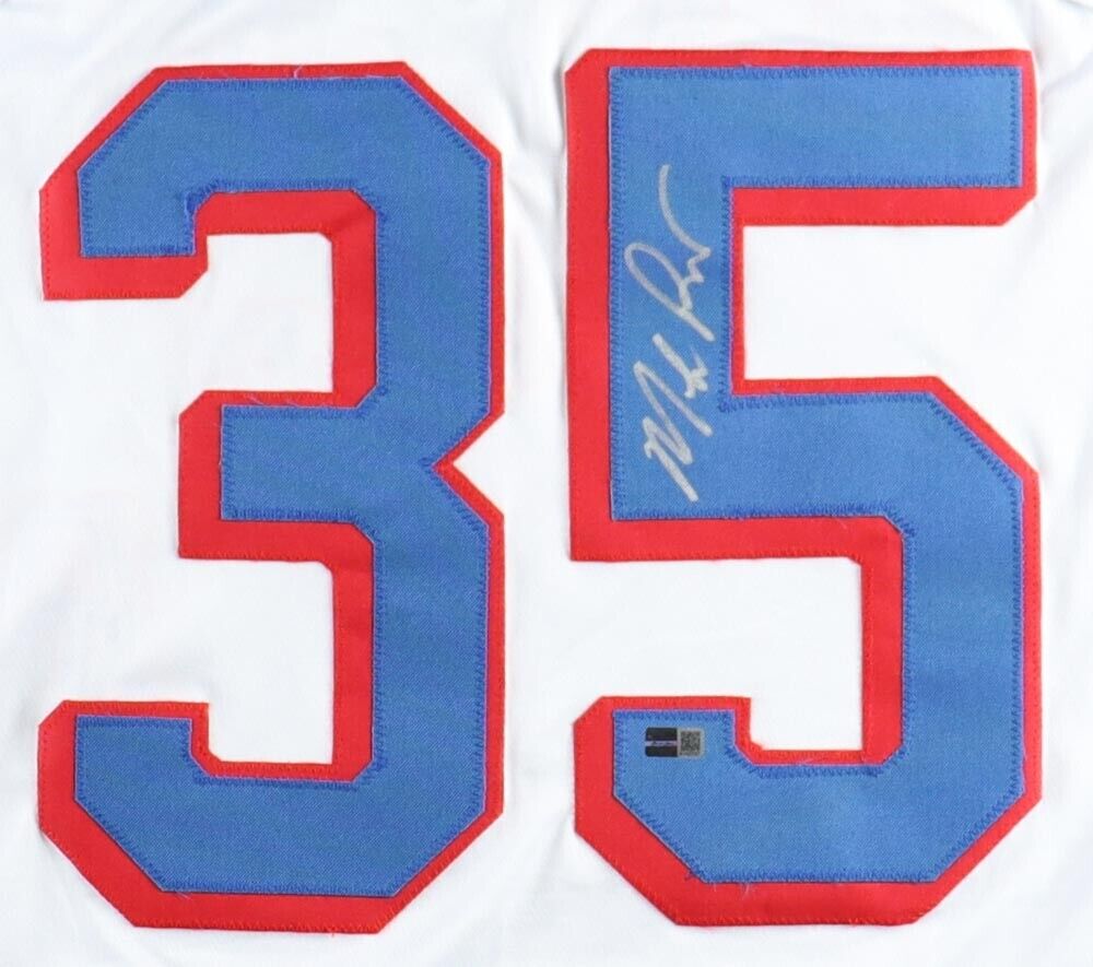 Mike Richter New York Rangers Autographed and Insc. w/ Career Stats Jersey