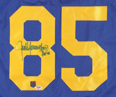 Jack Youngblood Signed Los Angeles Rams Jersey (PSA) 7×Pro Bowl Defensive End.