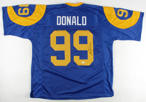 Aaron Donald Signed Los Angeles Rams Jersey (JSA COA) 7xPro Bowl Defensive End