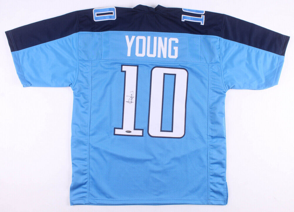 Vince Young Signed Tennessee Titans Jersey (TriStar Holo)2xPro Bowl Qu –