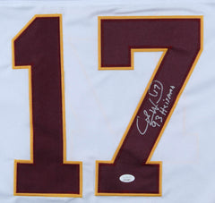 Charlie Ward Signed Career Highlight Stat Jersey Inscribed"93 Heisman" (JSA COA)