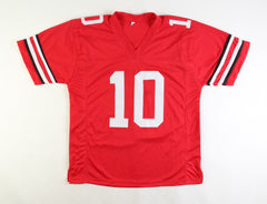 Art Schlichter Signed Ohio State Buckeye Jersey Inscribed "I Bet Michigan Sucks"