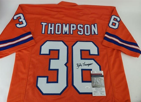 Billy Thompson Signed Broncos Jersey (JSA COA) Denver All Pro D.B. 1969-1981