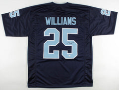 Javonte Williams Signed North Carolina Tar Heels Jersey (Beckett COA) Denver  RB