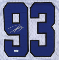 Dwight Freeney Signed Indianapolis Colts Jersey (JSA COA) 2002 1st Rd Drft Pk DE