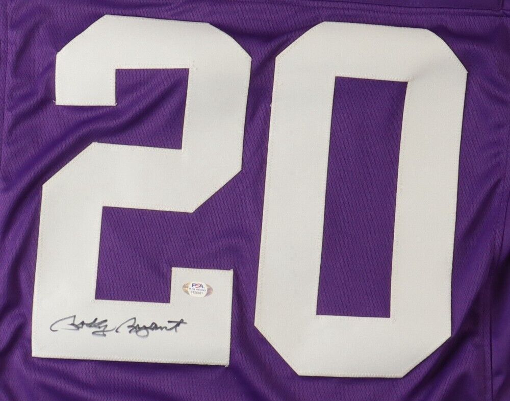 Bobby Bryant Signed Minnesota Vikings Purple Home Jersey (PSA) 2xPro Bowl D.B.