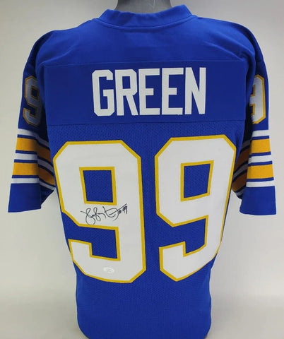 Hugh Green Signed Pitt Panthers Jersey (JSA COA) Tampa Bay 2xPro Bowl Linebacker