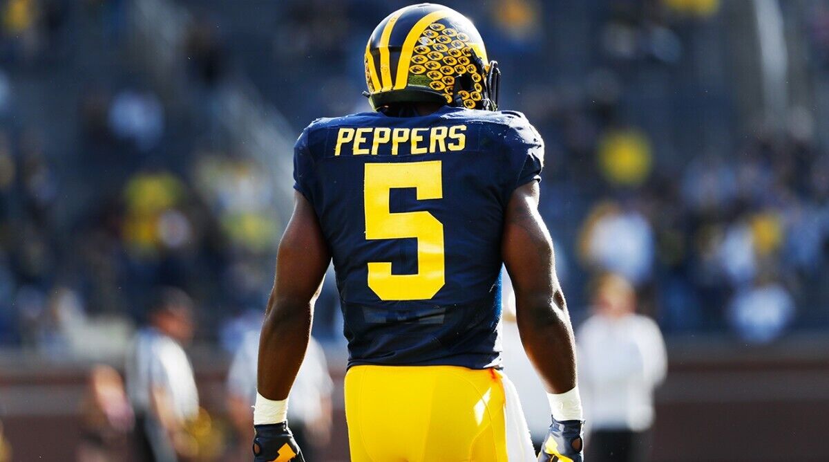 Jabrill Peppers Signed Michigan Wolverines Jersey (JSA) New England Patriots D.B