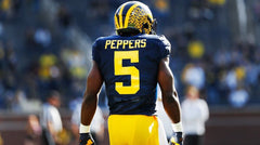 Jabrill Peppers Signed Michigan Wolverines Jersey (JSA) New England Patriots D.B