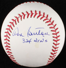 Perry, Niekro, & Sutton Signed OML Baseball  3 / 300 Game Winners on 1 Baseball