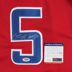 Caron Butler Signed Los Angeles Clippers Jersey (PSA COA) #10 Overall Pick 2002