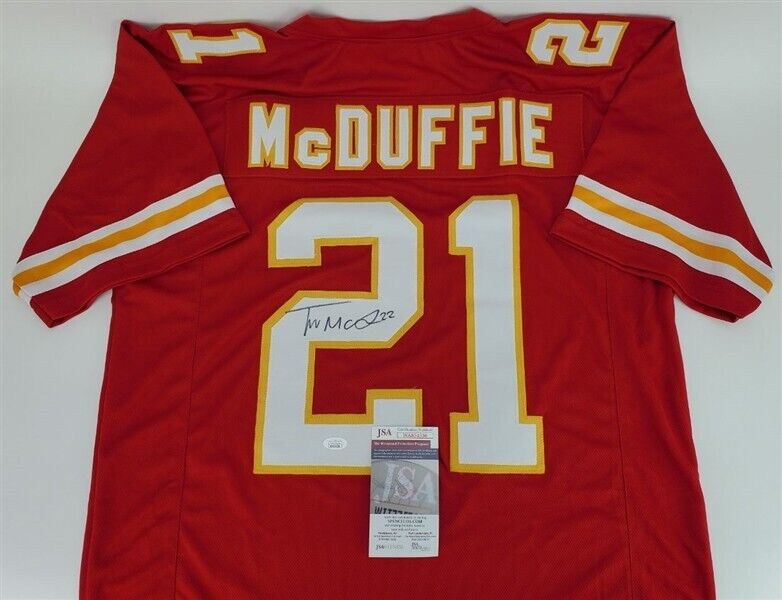 Trent McDuffie Signed Kansas City Chiefs Jersey (JSA COA) 2022 1st Rou –