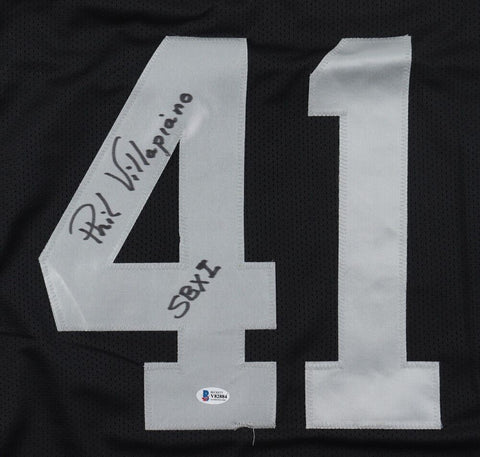 Phil Villapiano Signed Oakland Raiders Jersey Inscribed "SB XI" (Beckett) LB
