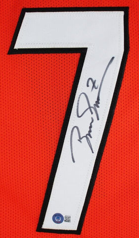 Boomer Esiason Signed Cincinnati Bengals Orange Jersey (Beckett) 4xPro Bowl Q.B.