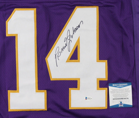 Brad Johnson Signed Minnesota Vikings Jersey (Beckett COA) Super Bowl XXXVII QB